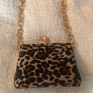 NWOT TopShop leopard print purse